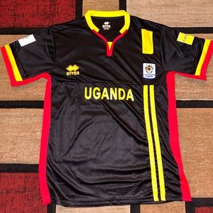 FUFA WORLD CUP RUSSIA 2018 UGANDA BLACK RED YELLOW SOCCER FAN JERSEY 3XL 25L 20W